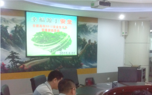 合肥尊龙凯时-人生就是博公司召开2015年安全生产月活动动员会